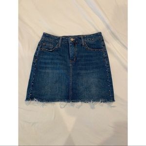 Dark wash jean skirt